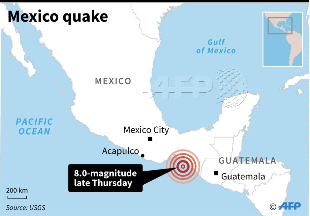 S isme De Magnitude 8 2 Au Mexique Au Moins 32 Morts Alerte Tsunami 